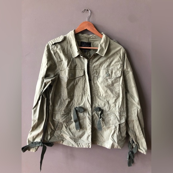 Sanctuary / Anthropologie Jacket with Ribbon and Eyelets Detail - Picture 2 of 5